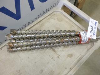 (5) Milwaukee Drill Bits, 48-20-3988 SDS Max Bit Carbide, 1.5 In. x 18 In. x 23 In. (F1)