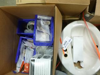 Used Sink w/ Box of Plumbing Parts (K21)