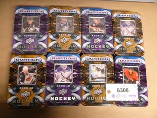 (8) 09-10 Upper Deck Ovation, Hockey Card / Tins