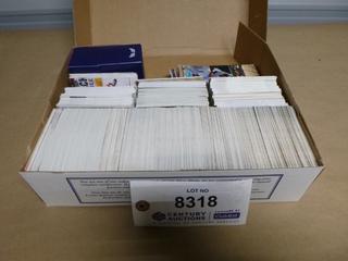 Box  Of Fleer, Upper Deck Hockey Cards, Baseball Standie Cards