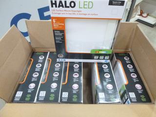 (1) Box of 6 Halo LED Surface Mount Down Light, 790 Lumens / Light, Uses 9.9W (L-1-3)