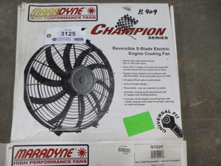 Maradyne High Performance 12V Engine Cooling Fan, 225W, Reversible, 16 In.