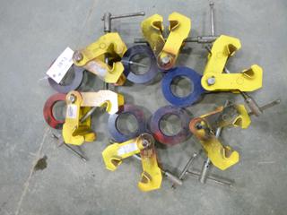 (6) Terrier Beam Clamps, Part 3BE, Size 3000kg, 75-190mm
