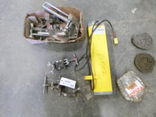 Dry Rod II Electrode Stabilizing Oven c/w 120V, 75 Watt, 300 Degree Fahrenheit w/ Pipe Clamps, Pipe Beveler and (3) Chain Link Belts
