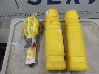 12V Trouble Light w/ Alligator Clips, (2) Welding Storage Containers