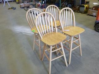 (4) 30 In. Tall Swivel Chairs (K12)