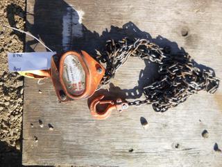 Procore 1/2 Ton Chain Hoist, 2.5 Meters of Lift