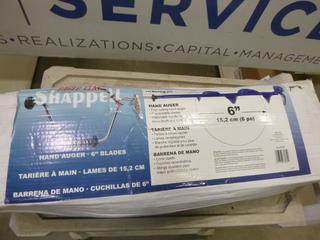 Unused Shappell 6 In. Hand Held Ice Auger, Model Eagle Claw (F-1)