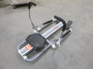 CCM Sit Down Rowing Machine, Model 900 Ergonomic *Note One Foot Pad Damaged* (M-4-2)