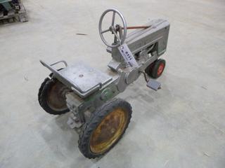 Antique John Deere Model A Children's Pedal Tractor, Aluminum Construction, Approx. 70 Years Old (T31)