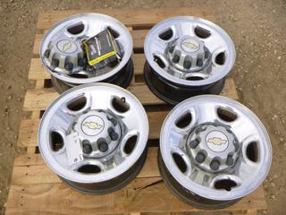 (4) Chevrolet 8 Bolt Rims w/ Lug Nuts