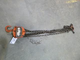 (1) American Gage L-10 1 Ton Chain Hoist