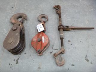 (2) Snatch Blocks c/w Ratchet Boomer 