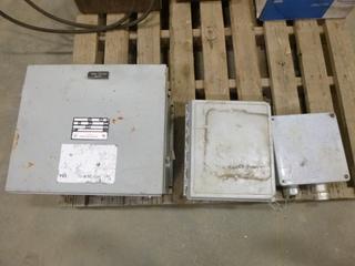 (1) Electrical Panel Box, 9 In. x 9 In. x 4 In., (1) Electrical Panel Box, 12 In. x 11 In. x 6 1/2 In., (1) Electrical Panel Box, 16 In. x 15 In. x 11 In. (M-2-1)