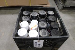 Crate of Assorted Paint Stripper, 3M Super Spray Adhesive, Kleen-Flo Tef-lube 2000 Lubricant