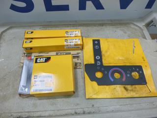 Qty of (3) Unused Caterpillar Sensors, Control Kit and Dash Decal (C-2)