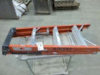 Sturdy 4 Ft. Fiberglass Step  Ladder (End of C)
