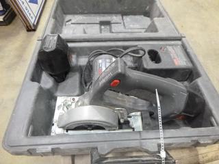 Skilsaw 3 3/8 In. Tile Saw, C/w Charger, Battery and Blades (N-3-1)