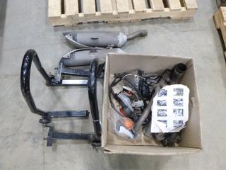 Exhaust System and Parts For 2006 Yamaha R1, C/w (2) Motorcycle Jack Stands (R-1-2)