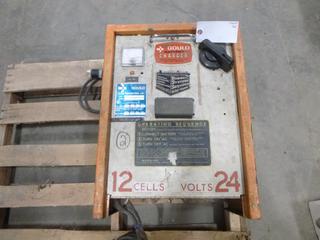Gould 24V Battery Charger c/w Single Phase, SN MPC4686 *Note: Working Condition Unknown* (T-1-1)