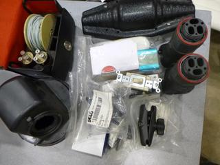 Qty of Misc. Items, Includes, Thermal Heat Tracing Tape, (2) Connection Terminator DP, (3)  Arm Qty of Misc. Items, Includes Double Sockets, (1) Amplifier Kit and More