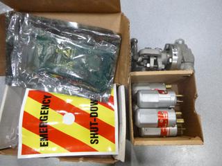 (1) Motherboard, (1) Bonney Forge 1/2 In. - 800 Valve, (5) Crouse - Hinds, Enp-6152, 15A, 250 VAC, (1) Plastic Cover (D-2)