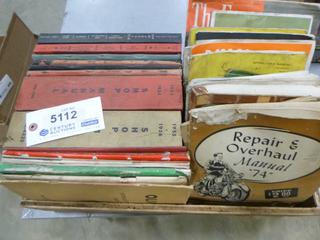 Qty of Assorted Vintage Shop Manuals and Repair Manuals (G1)