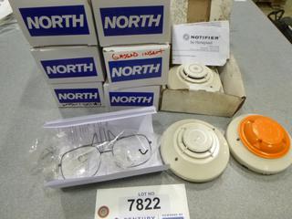 (6) Glass Inserts, (3) Honeywell Thermal Detector (D-2)