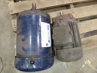 (1) English Electric  Motor, 6.0A, 3 Phase, 208V, C/w (1) Electric Motor (Unknown Make) (X-2-2)