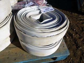 (2) Kevlar Discharge 2 1/2 In. Hose, Unknown Length