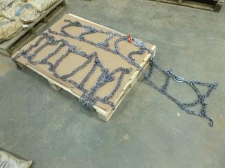 Leclede Truck Tire Chains, (1) Pair, VC332, Fits Many Sizes (W-1-1)