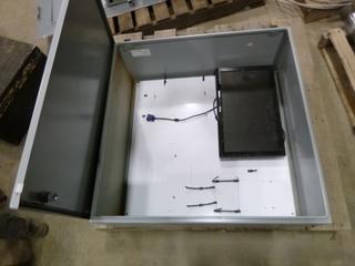Hoffman Industrial Control Panel Enclosure, CSD303012, w/ Benq Monitor (W-1-2)