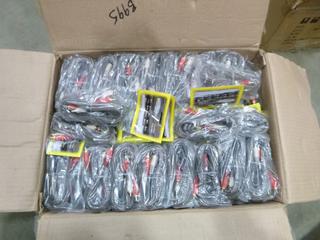 Qty of 12ft High Grade Audio Cable (Y-1-1)