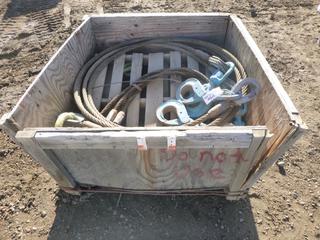 Crate Containing 4 Way Wire Cable Slings