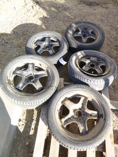 (4) Matching Winter Kokion Tires, 17 In., (1) Nokion Winter, Tire Treads @ 50%