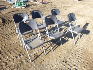 (6) Foldable Chairs *Note: Damaged*