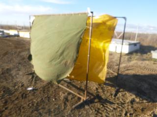 (2) Welding Curtains, (1) 96 In. x 76 In, (1) 77 In. x 76 In., *Damage*