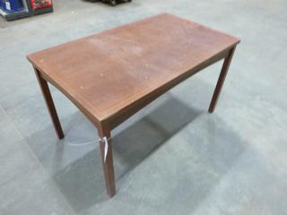 Wooden Table, 51 In. x 30 In. x 29.5 In.
