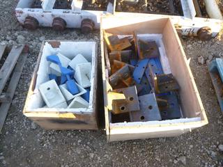 (2) Boxes Steel Angle Brackets w/ Steel Plates