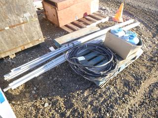 Qty of 3/4 In. Conduit w/ Qty of Cable and Baler Twine
