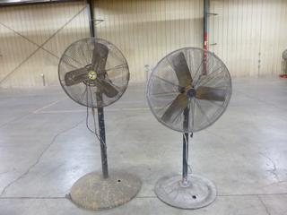 (2) Industrial Pedestal Fans
