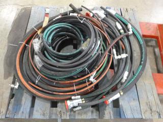 Qty of Assorted Hydraulic Hoses, 12.7mm, 4500 PSI, 31.8mm, 2500 PSI, 6.4mm, 3050 PSI Etc.
