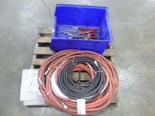 Qty of Assorted Air Hoses And Nozzles
