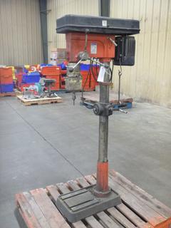 Westward Drill Press, Model DP270F, 1 HP, 12 V, 15 A, 1-Phase, 60 HZ