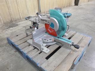 Makita Miter Saw, Dual Sliding, 305 mm Blade Size, Model LS1216, 120 V, 15 A, 50-60 HZ, SN 4367A