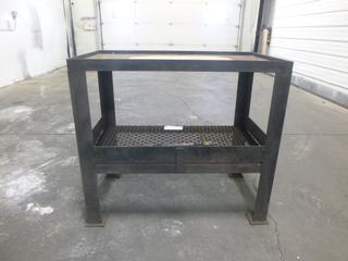 Work Bench With Lower Shelf, 38.5 In. x 22.5 In. x 34.5 In.