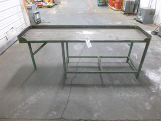 Work Bench/Table, 86 In. x 24 In. x 34.5 In.