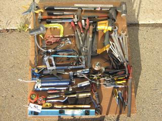 Qty of Hand Tools: Levels, Measuring Tapes, Wrenches, Sledge Hammers, Pliers, Saws, Bostitch Nail Gun And So Much More