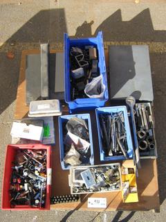 Pallet Containing Assorted Hand Tools Including Scale,  Numerical/Alphabetical Stamping, Assorted Bolts, 3/4 In. Ratchet,  Allen Wrenches, Electrical Supplies and More