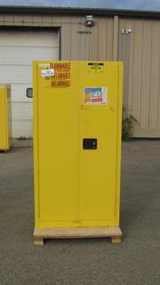 U-Line Flammable Storage Cabinet, 34 In. x 34 In. x 65 In.